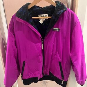 Vintage L.L.Bean Purple Jacket with Aztec lining ( Rare)